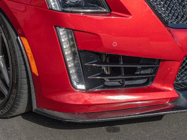 2016-2019 CTS-V3  | FRONT LIP SPLITTER GROUND EFFECTS AND WHEEL ARCHES - CARBON FIBER